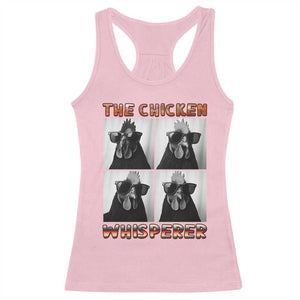 Funny Farm Animal Gift Racerback Tank Top The Chicken Whisperer TS12 Light Pink Print Your Wear