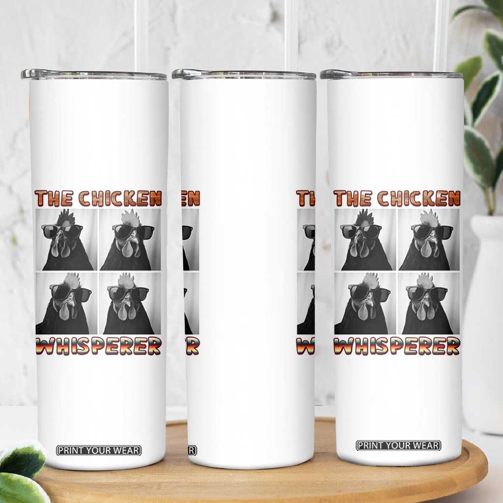 Funny Farm Animal Gift Skinny Tumbler The Chicken Whisperer TS12 Print Your Wear