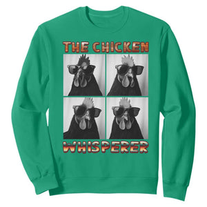 Funny Farm Animal Gift Sweatshirt The Chicken Whisperer TS12 Irish Green Print Your Wear