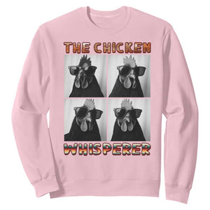 Funny Farm Animal Gift Sweatshirt The Chicken Whisperer TS12 Light Pink Print Your Wear
