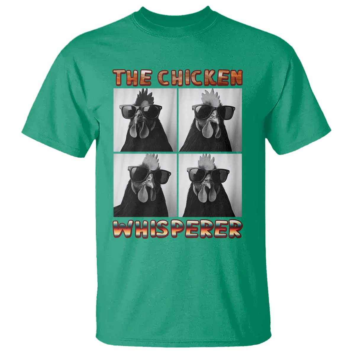 Funny Farm Animal Gift T Shirt The Chicken Whisperer TS12 Irish Green Print Your Wear
