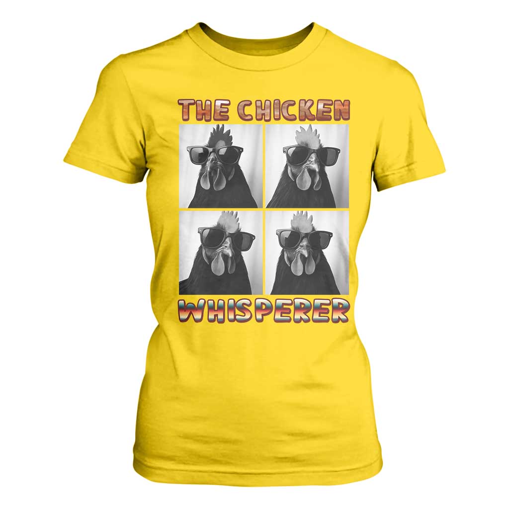 Funny Farm Animal Gift T Shirt For Women The Chicken Whisperer TS12 Daisy Print Your Wear
