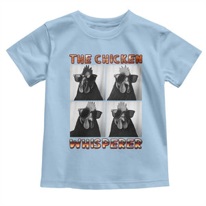 Funny Farm Animal Gift Toddler T Shirt The Chicken Whisperer TS12 Light Blue Print Your Wear