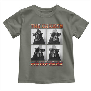 Funny Farm Animal Gift Toddler T Shirt The Chicken Whisperer TS12 Military Green Print Your Wear