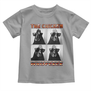 Funny Farm Animal Gift Toddler T Shirt The Chicken Whisperer TS12 Sport Gray Print Your Wear