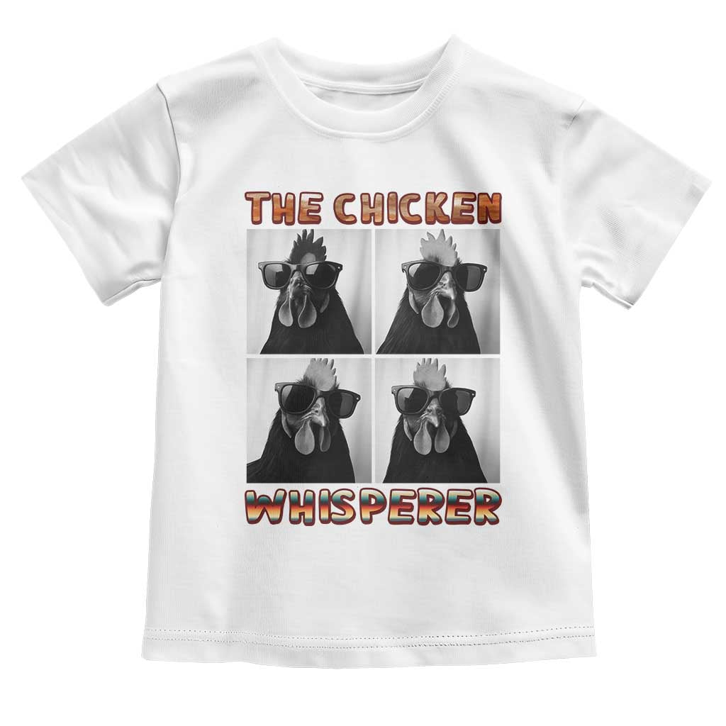 Funny Farm Animal Gift Toddler T Shirt The Chicken Whisperer TS12 White Print Your Wear