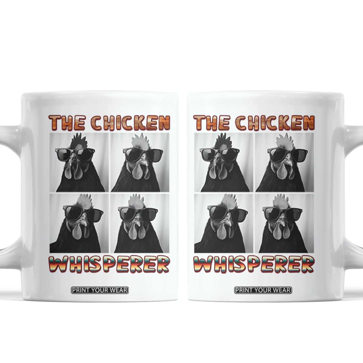 Funny Farm Animal Gift Coffee Mug The Chicken Whisperer TS12 White Print Your Wear