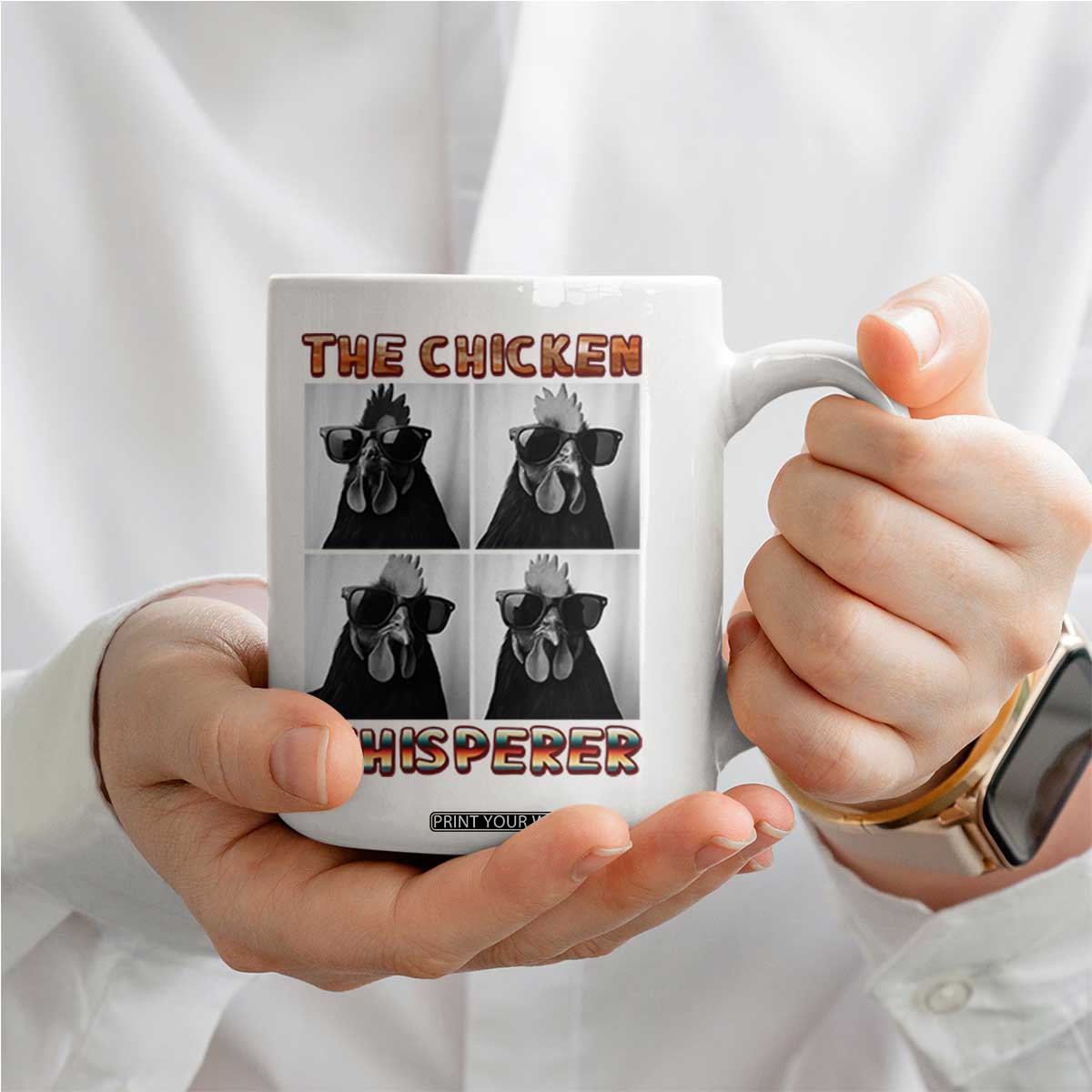 Funny Farm Animal Gift Coffee Mug The Chicken Whisperer TS12 Print Your Wear