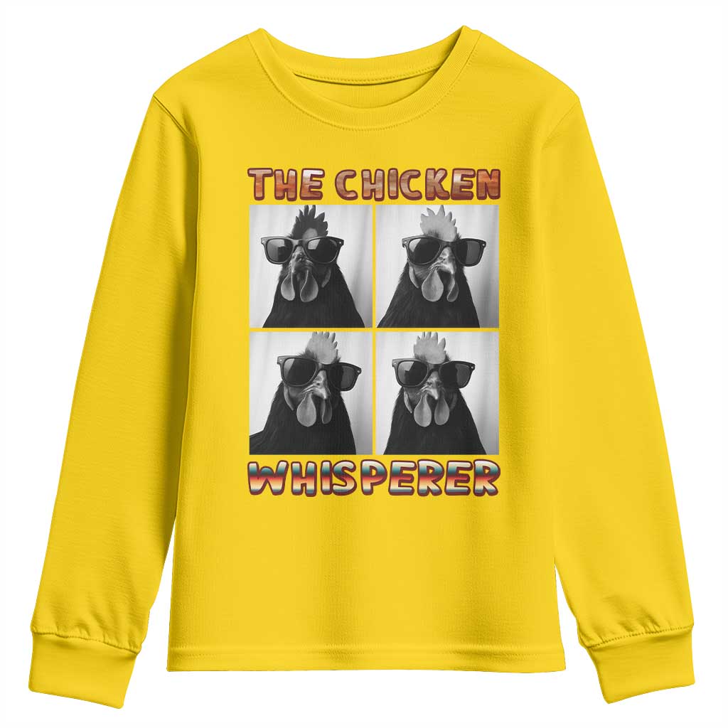 Funny Farm Animal Gift Youth Sweatshirt The Chicken Whisperer TS12 Daisy Print Your Wear