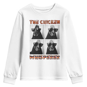 Funny Farm Animal Gift Youth Sweatshirt The Chicken Whisperer TS12 White Print Your Wear