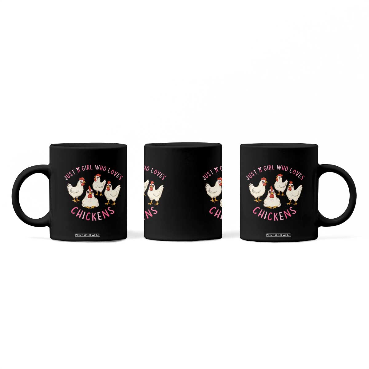 Chicken Lover Gift Coffee Mug Just A Girl Who Loves Chickens TS12 Print Your Wear