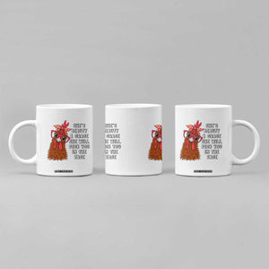 Funny Chicken Lover Gift Coffee Mug She Is Beauty And Grace She Will Peck You In The Face TS12 Print Your Wear