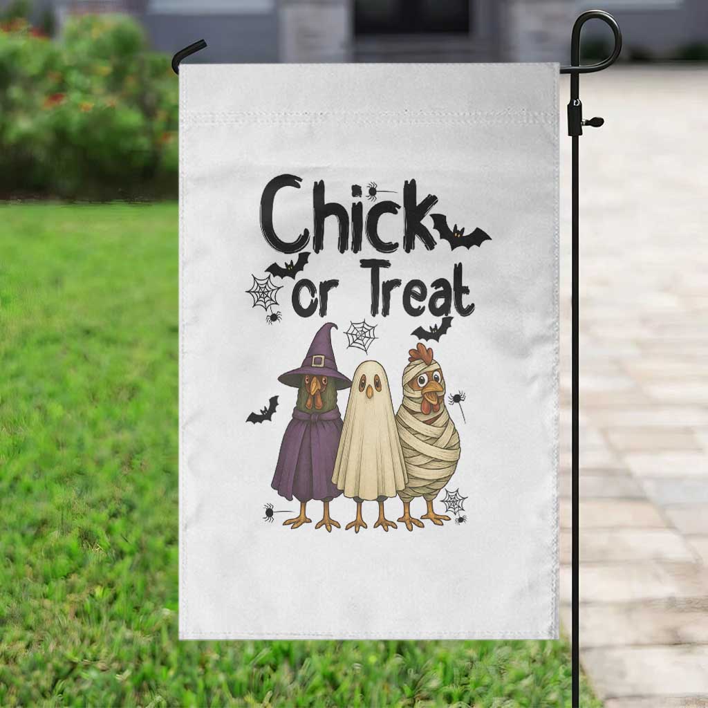 Funny Halloween Chicken Garden Flag Chick Or Treat Spooky Gift TS12 Print Your Wear