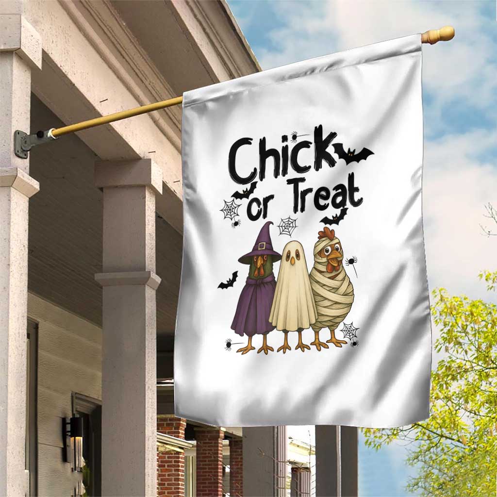Funny Halloween Chicken Garden Flag Chick Or Treat Spooky Gift TS12 Print Your Wear