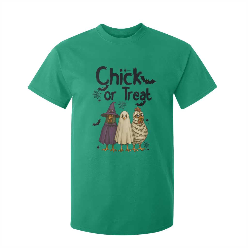 Funny Halloween Chicken T Shirt For Kid Chick Or Treat Spooky Gift TS12 Irish Green Print Your Wear