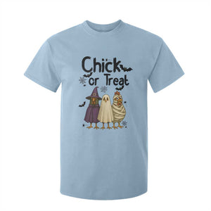 Funny Halloween Chicken T Shirt For Kid Chick Or Treat Spooky Gift TS12 Light Blue Print Your Wear