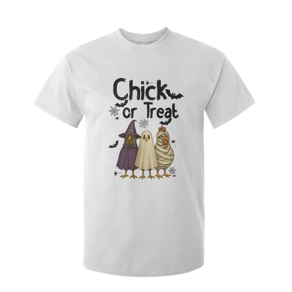 Funny Halloween Chicken T Shirt For Kid Chick Or Treat Spooky Gift TS12 White Print Your Wear
