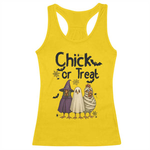 Funny Halloween Chicken Racerback Tank Top Chick Or Treat Spooky Gift TS12 Daisy Print Your Wear