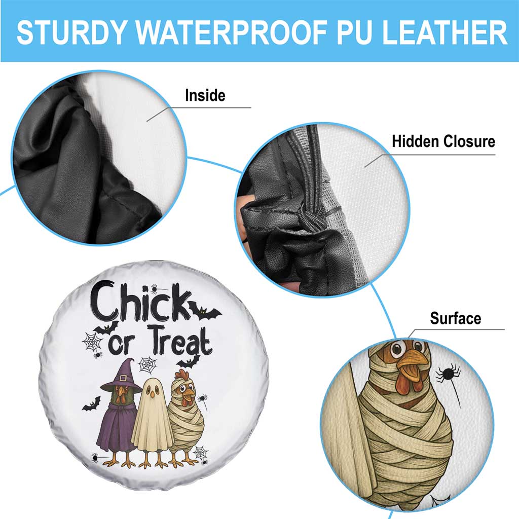 Funny Halloween Chicken Spare Tire Cover Chick Or Treat Spooky Gift TS12 Print Your Wear
