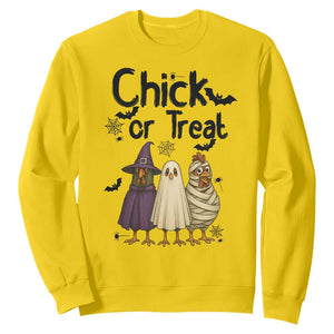 Funny Halloween Chicken Sweatshirt Chick Or Treat Spooky Gift TS12 Daisy Print Your Wear