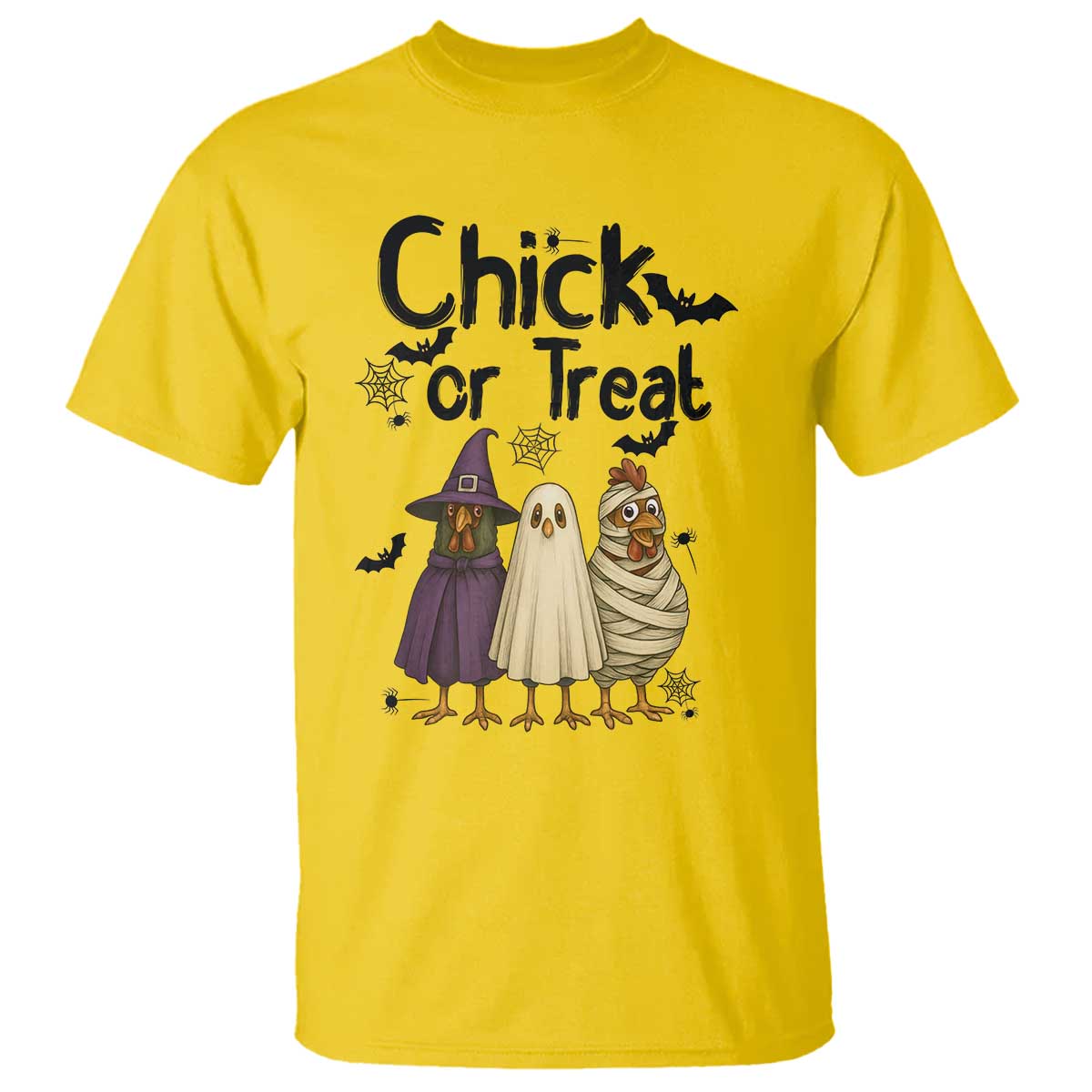 Funny Halloween Chicken T Shirt Chick Or Treat Spooky Gift TS12 Daisy Print Your Wear
