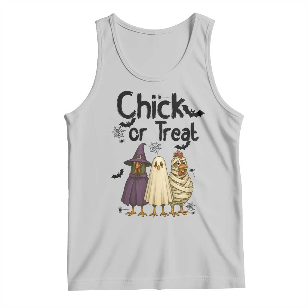 Funny Halloween Chicken Tank Top Chick Or Treat Spooky Gift TS12 Ash Print Your Wear