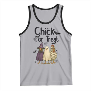 Funny Halloween Chicken Tank Top Chick Or Treat Spooky Gift TS12 Athletic Heather Black Print Your Wear