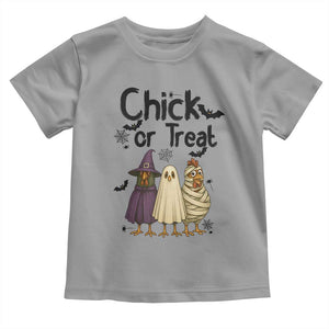 Funny Halloween Chicken Toddler T Shirt Chick Or Treat Spooky Gift TS12 Sport Gray Print Your Wear