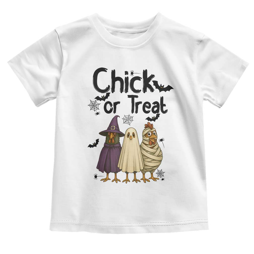 Funny Halloween Chicken Toddler T Shirt Chick Or Treat Spooky Gift TS12 White Print Your Wear