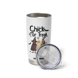 Funny Halloween Chicken Tumbler Cup Chick Or Treat Spooky Gift TS12 Print Your Wear