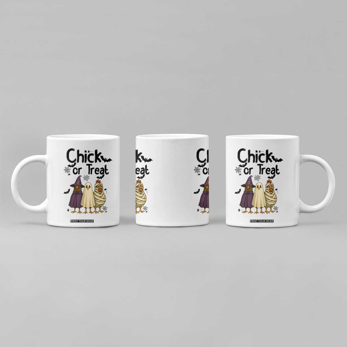 Funny Halloween Chicken Coffee Mug Chick Or Treat Spooky Gift TS12 Print Your Wear