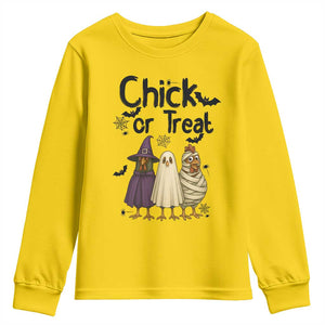 Funny Halloween Chicken Youth Sweatshirt Chick Or Treat Spooky Gift TS12 Daisy Print Your Wear