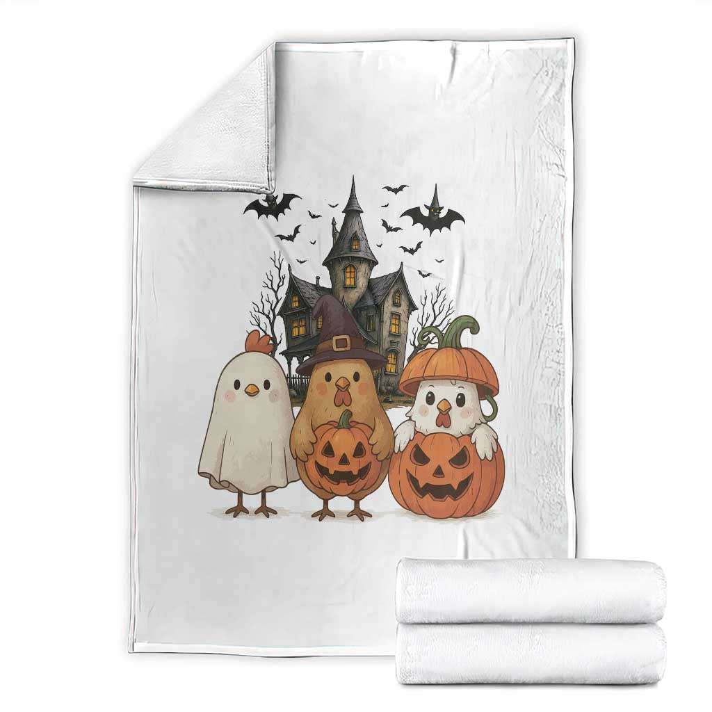 Halloween Chicken Cosplay Throw Blanket Funny Farm Life Gift TS12 White Print Your Wear