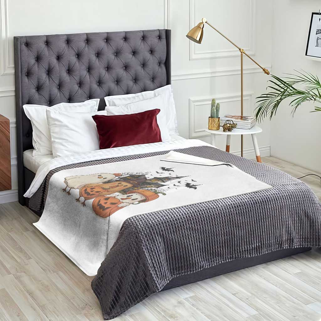 Halloween Chicken Cosplay Throw Blanket Funny Farm Life Gift TS12 Print Your Wear