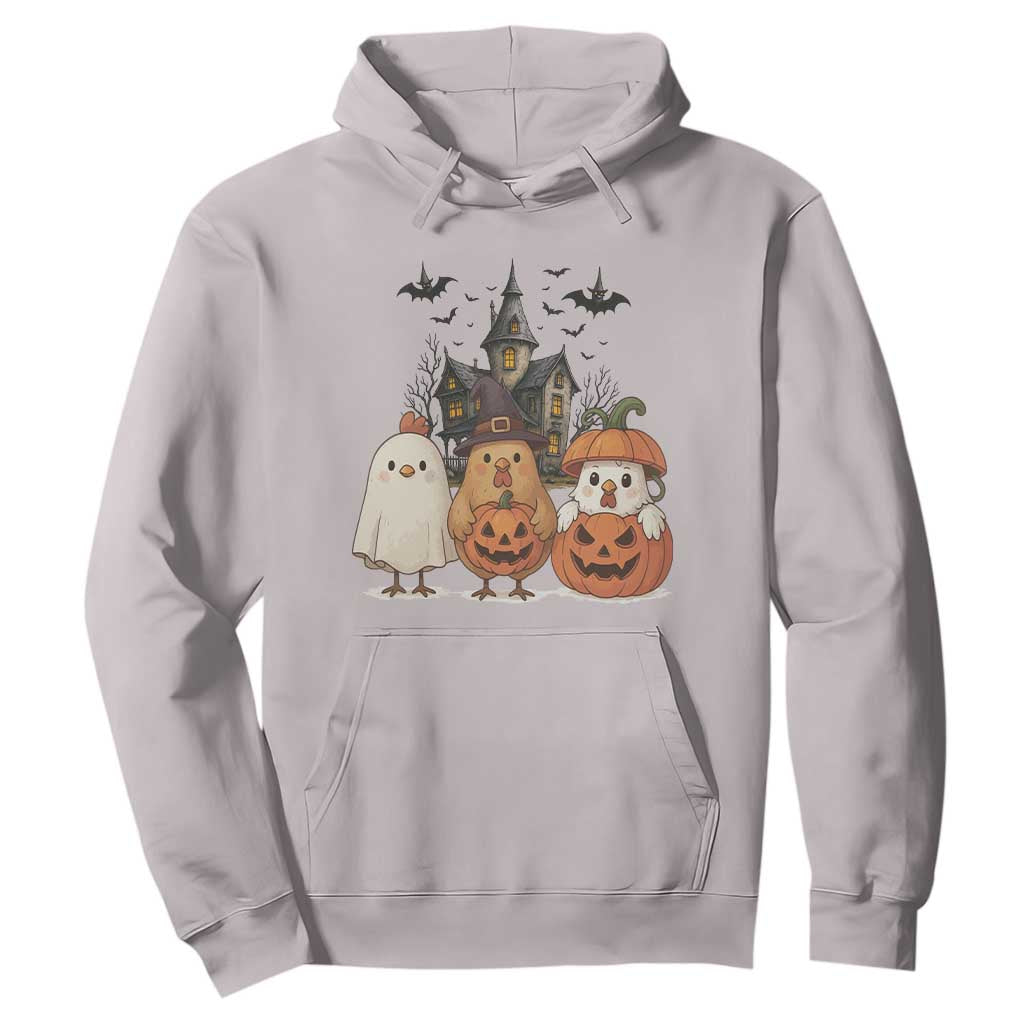 Halloween Chicken Cosplay Hoodie Funny Farm Life Gift TS12 Ice Gray Print Your Wear