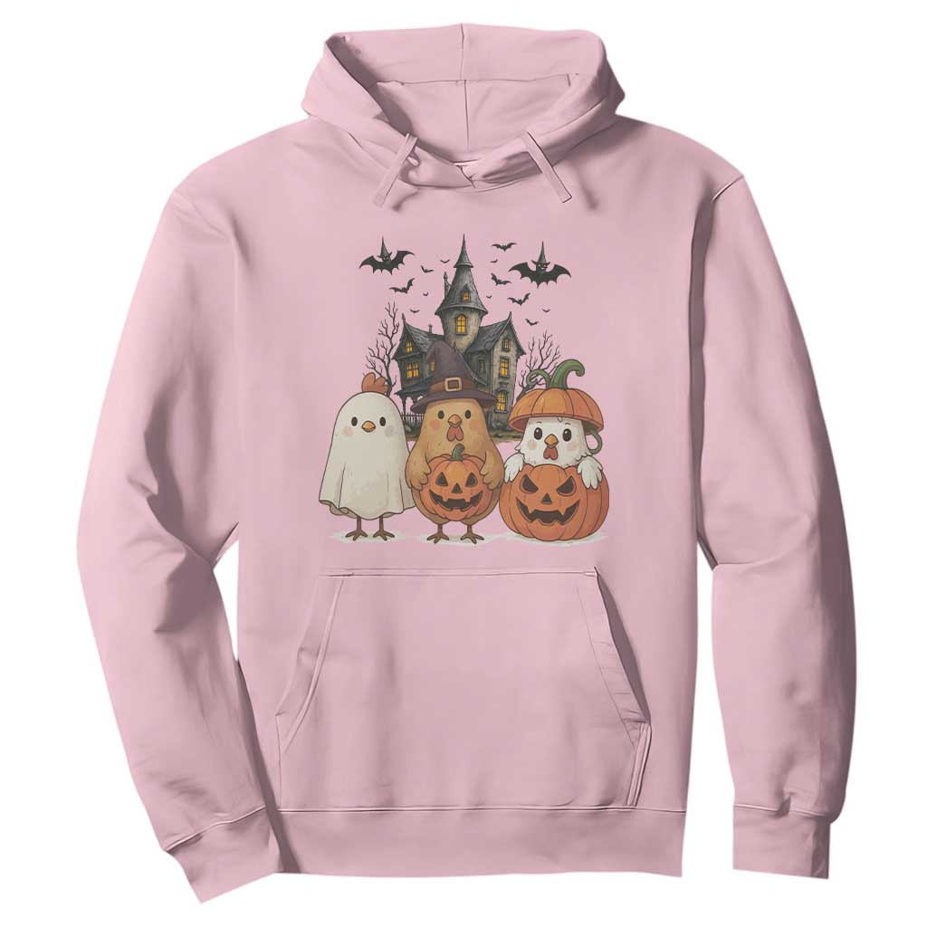 Halloween Chicken Cosplay Hoodie Funny Farm Life Gift TS12 Light Pink Print Your Wear