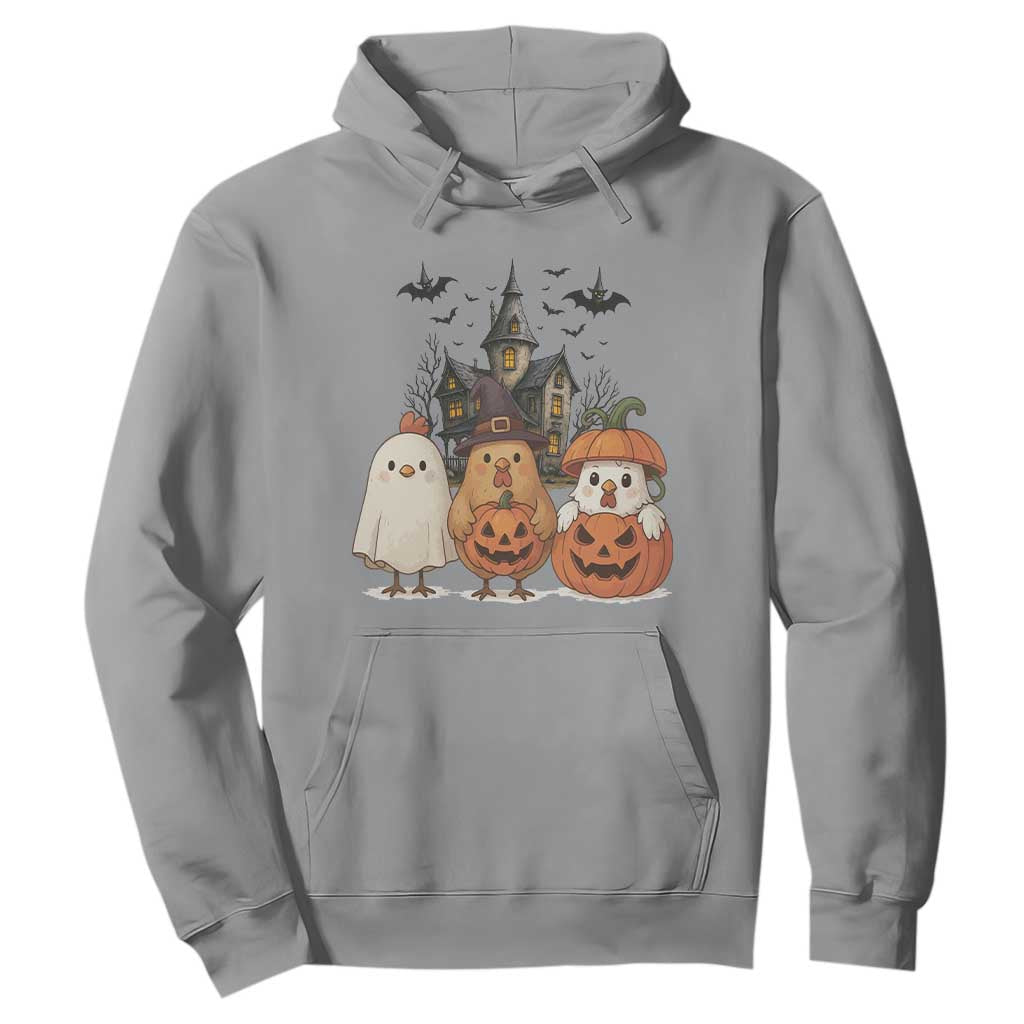 Halloween Chicken Cosplay Hoodie Funny Farm Life Gift TS12 Sport Gray Print Your Wear