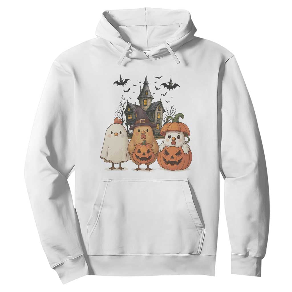 Halloween Chicken Cosplay Hoodie Funny Farm Life Gift TS12 White Print Your Wear