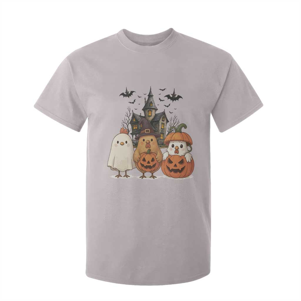 Halloween Chicken Cosplay T Shirt For Kid Funny Farm Life Gift TS12 Ice Gray Print Your Wear