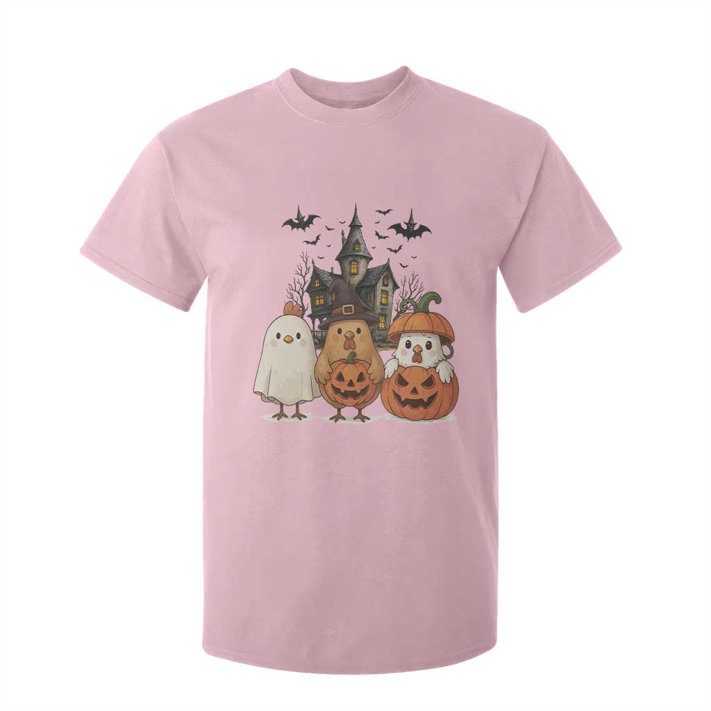 Halloween Chicken Cosplay T Shirt For Kid Funny Farm Life Gift TS12 Light Pink Print Your Wear