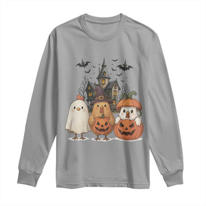 Halloween Chicken Cosplay Long Sleeve Shirt Funny Farm Life Gift TS12 Sport Gray Print Your Wear