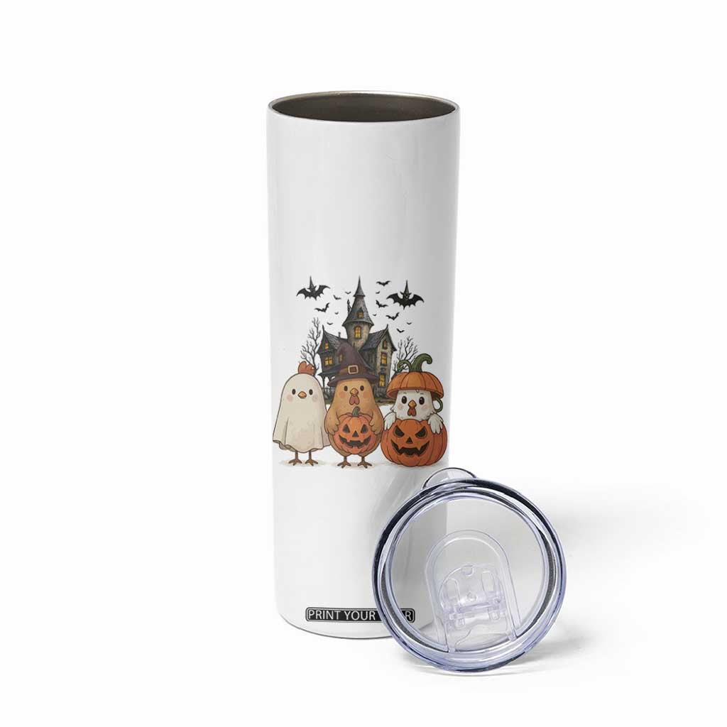 Halloween Chicken Cosplay Skinny Tumbler Funny Farm Life Gift TS12 Print Your Wear