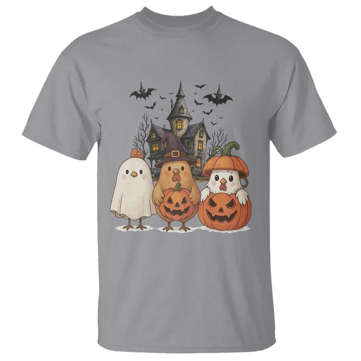 Halloween Chicken Cosplay T Shirt Funny Farm Life Gift TS12 Sport Gray Print Your Wear