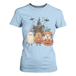 Halloween Chicken Cosplay T Shirt For Women Funny Farm Life Gift TS12 Light Blue Print Your Wear