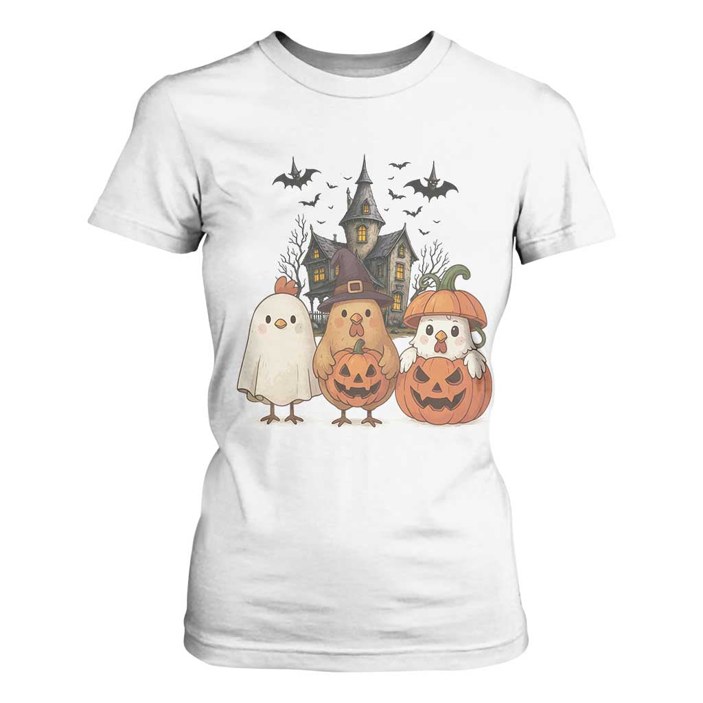 Halloween Chicken Cosplay T Shirt For Women Funny Farm Life Gift TS12 White Print Your Wear