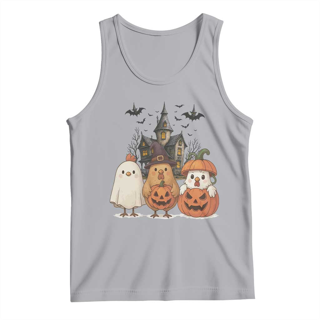 Halloween Chicken Cosplay Tank Top Funny Farm Life Gift TS12 Athletic Heather Print Your Wear