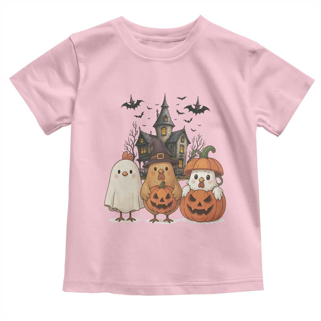 Halloween Chicken Cosplay Toddler T Shirt Funny Farm Life Gift TS12 Light Pink Print Your Wear