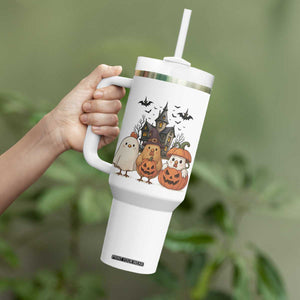 Halloween Chicken Cosplay Tumbler With Handle Funny Farm Life Gift TS12 Print Your Wear
