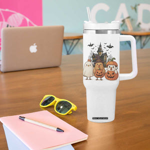 Halloween Chicken Cosplay Tumbler With Handle Funny Farm Life Gift TS12 Print Your Wear