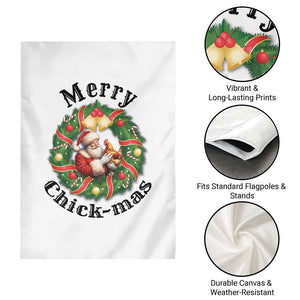 Funny Christmas Chicken Lovers Garden Flag Merry Chickmas Santa Gift TS12 Print Your Wear